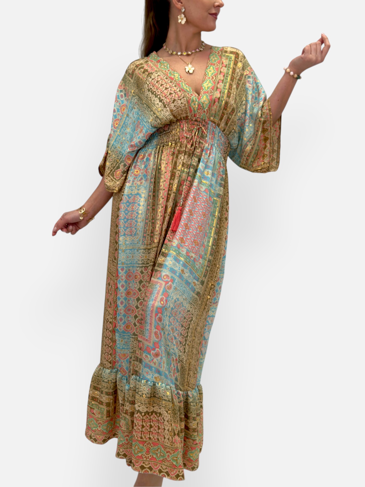 Silk maxi dress - 2