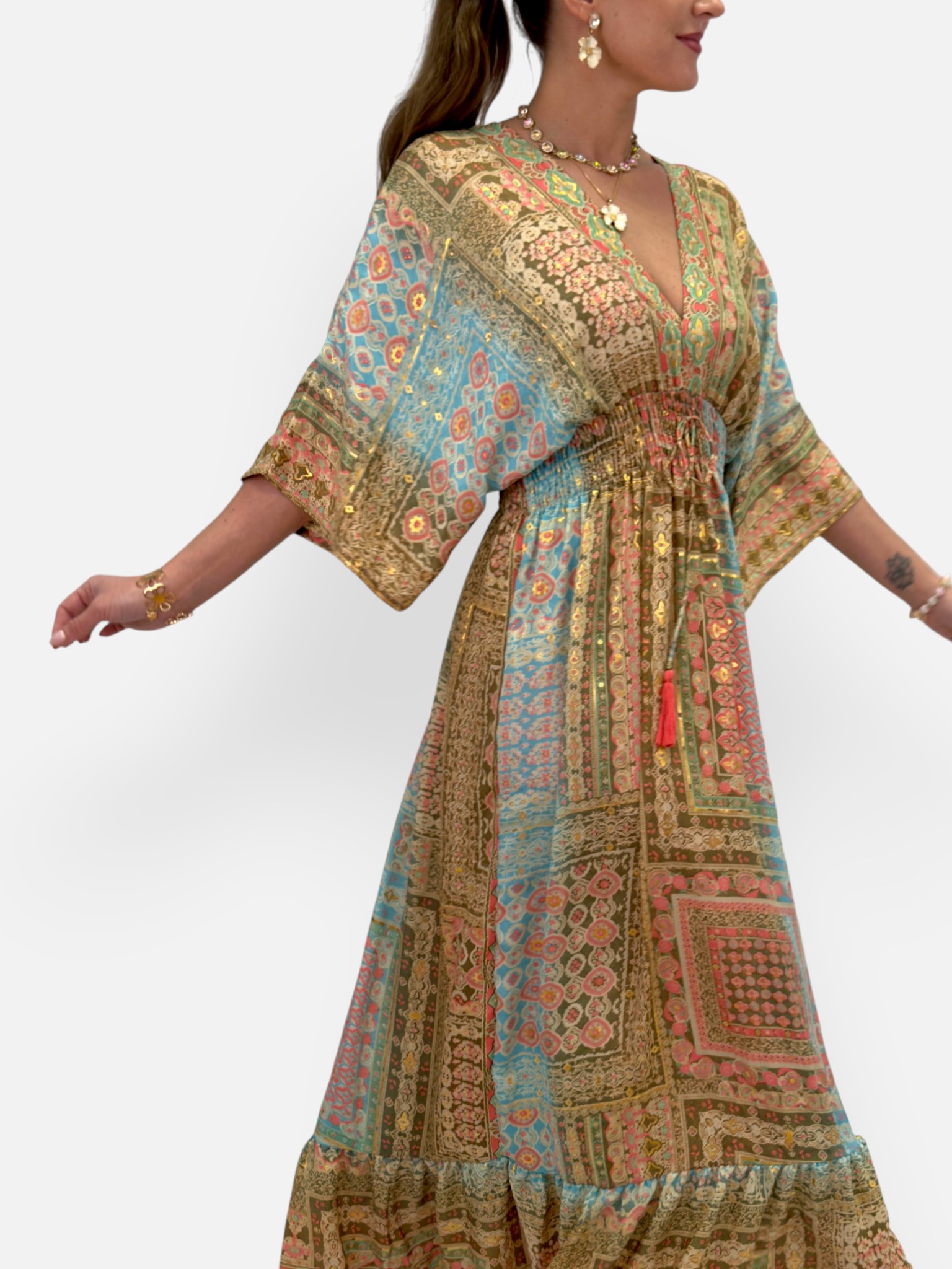 Silk maxi dress - 3