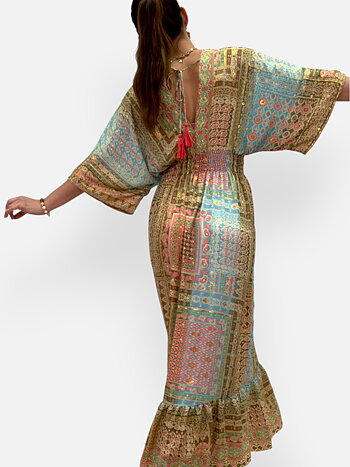 Silk maxi dress