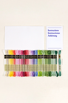 DMC Korsstygnskit Botanical Sampler 23 x 33,5 cm - Aida 5,5/14 ct