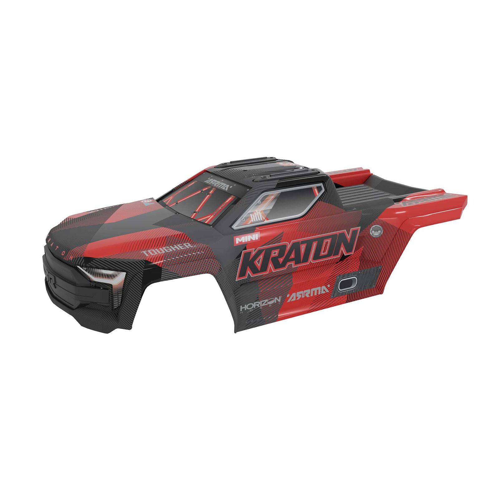 Arrma ARA-2652 MINI KRATON Body, Black/Red