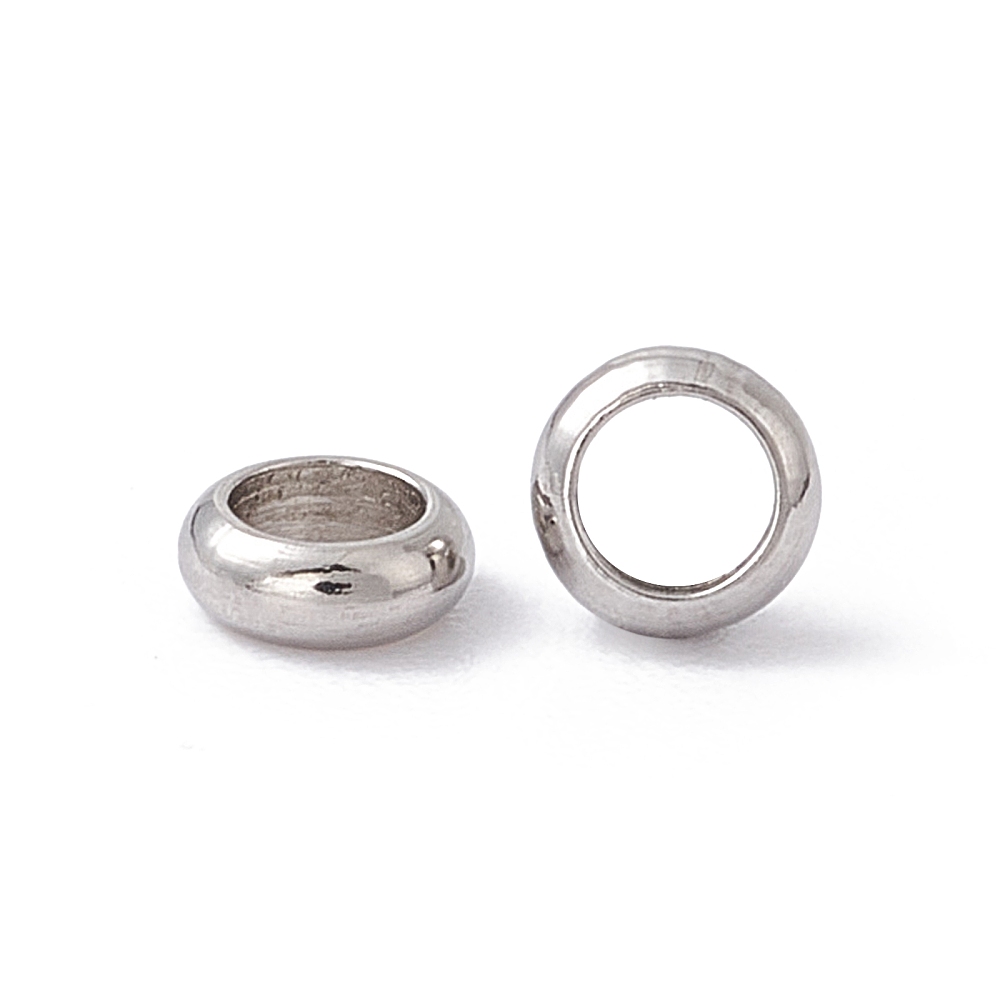 Rondellpärla 3 mm rostfritt stål 50 st - 3