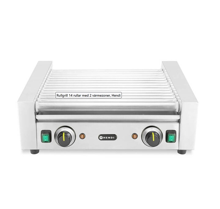 Korvgrill 14 rullar 2 zoner
