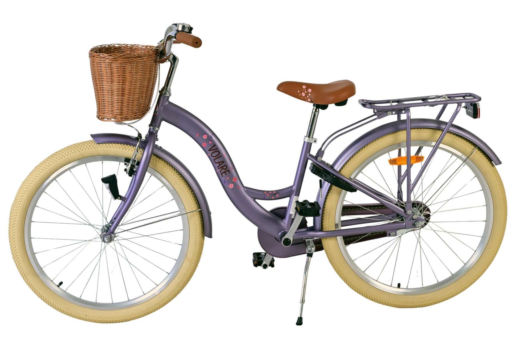Barncykel Volare Blossom 24 tum – Lila för barn 8–10 år - 2