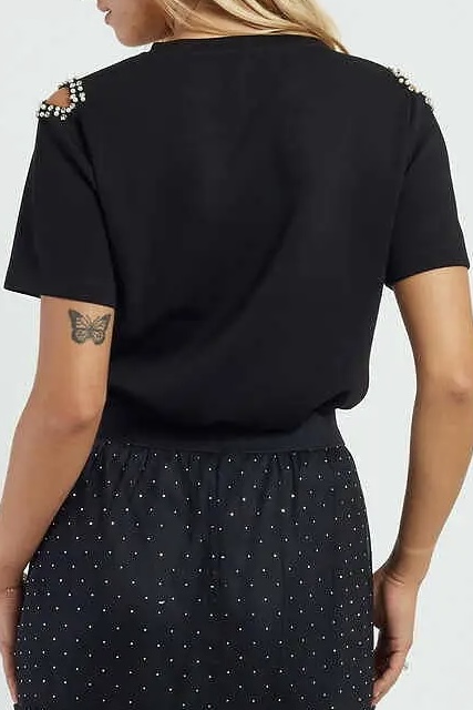 Derhy  - Camille T-Shirt Black - 8