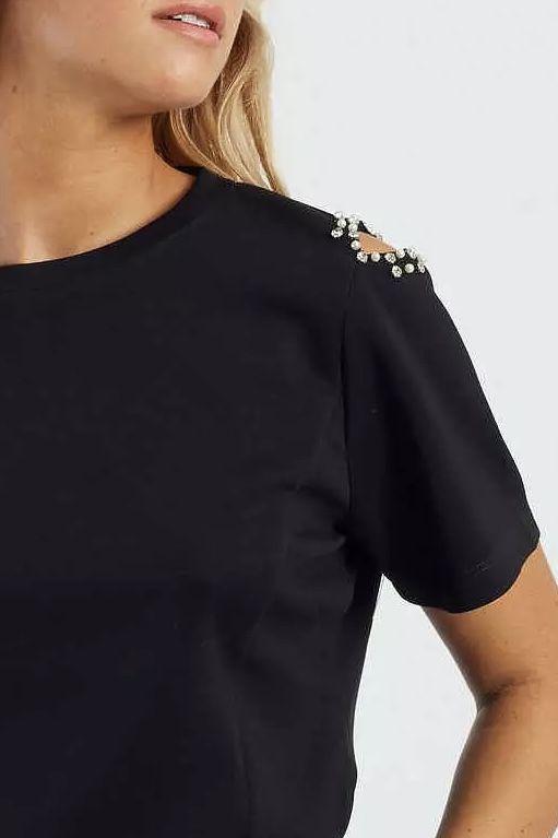Derhy  - Camille T-Shirt Black - 4