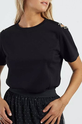Derhy  - Camille T-Shirt Black