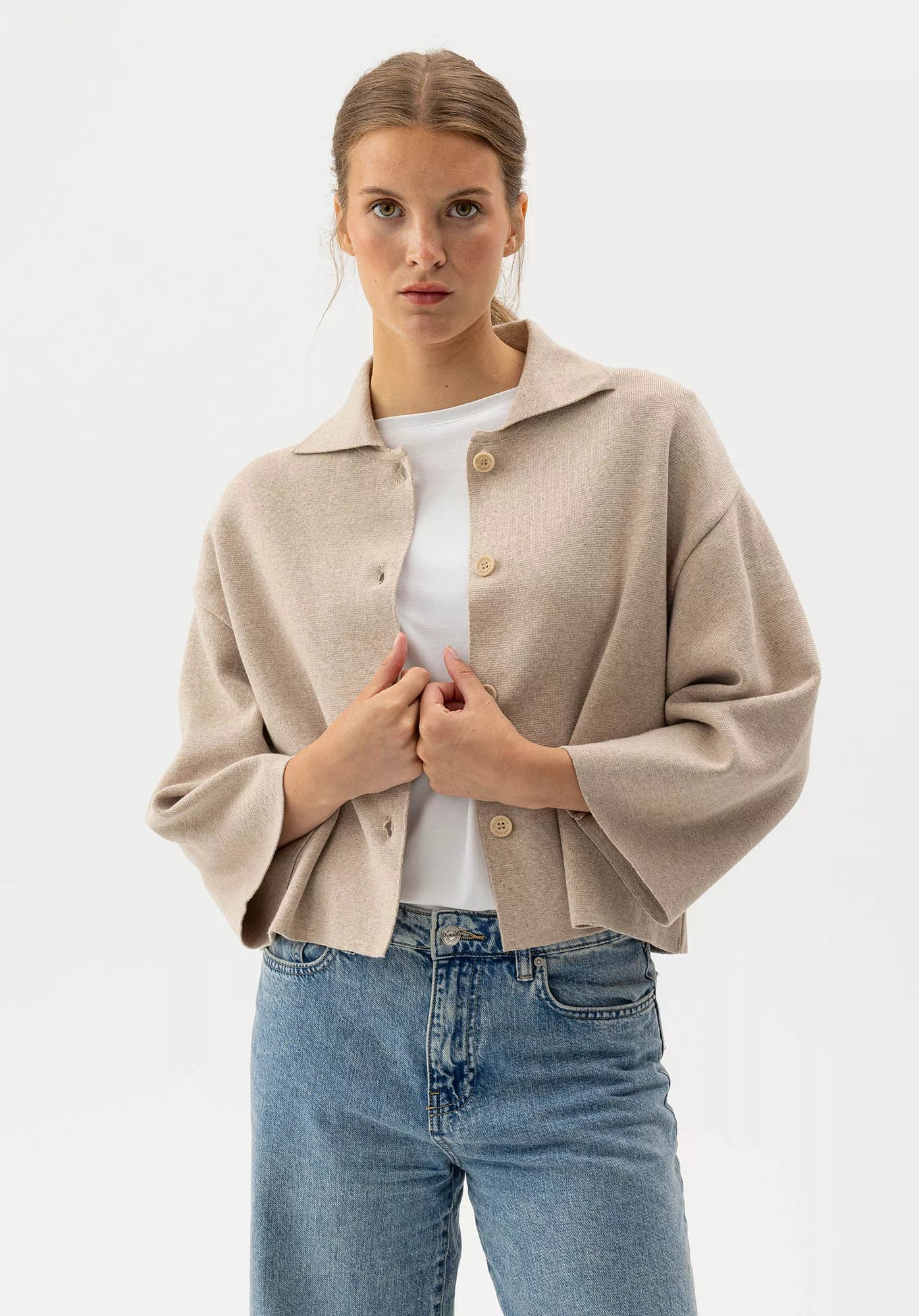 Jane Jacket - Khaki - Holebrook