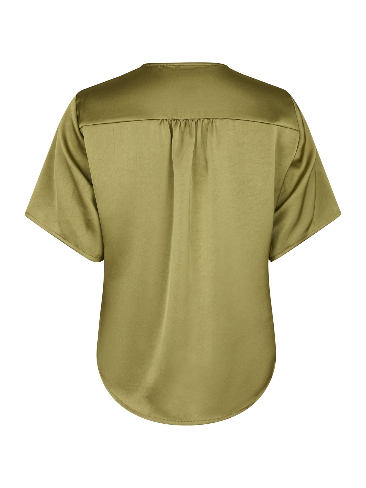 Neo Noir - Casadia Heavy Sateen Blouse Sage Green - 5