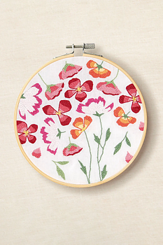 DMC Punch Needle Kit Spring Poppies Ø 14,5 cm 
