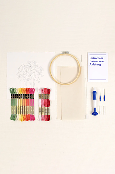 DMC Punch Needle Kit Spring Poppies Ø 14,5 cm 
