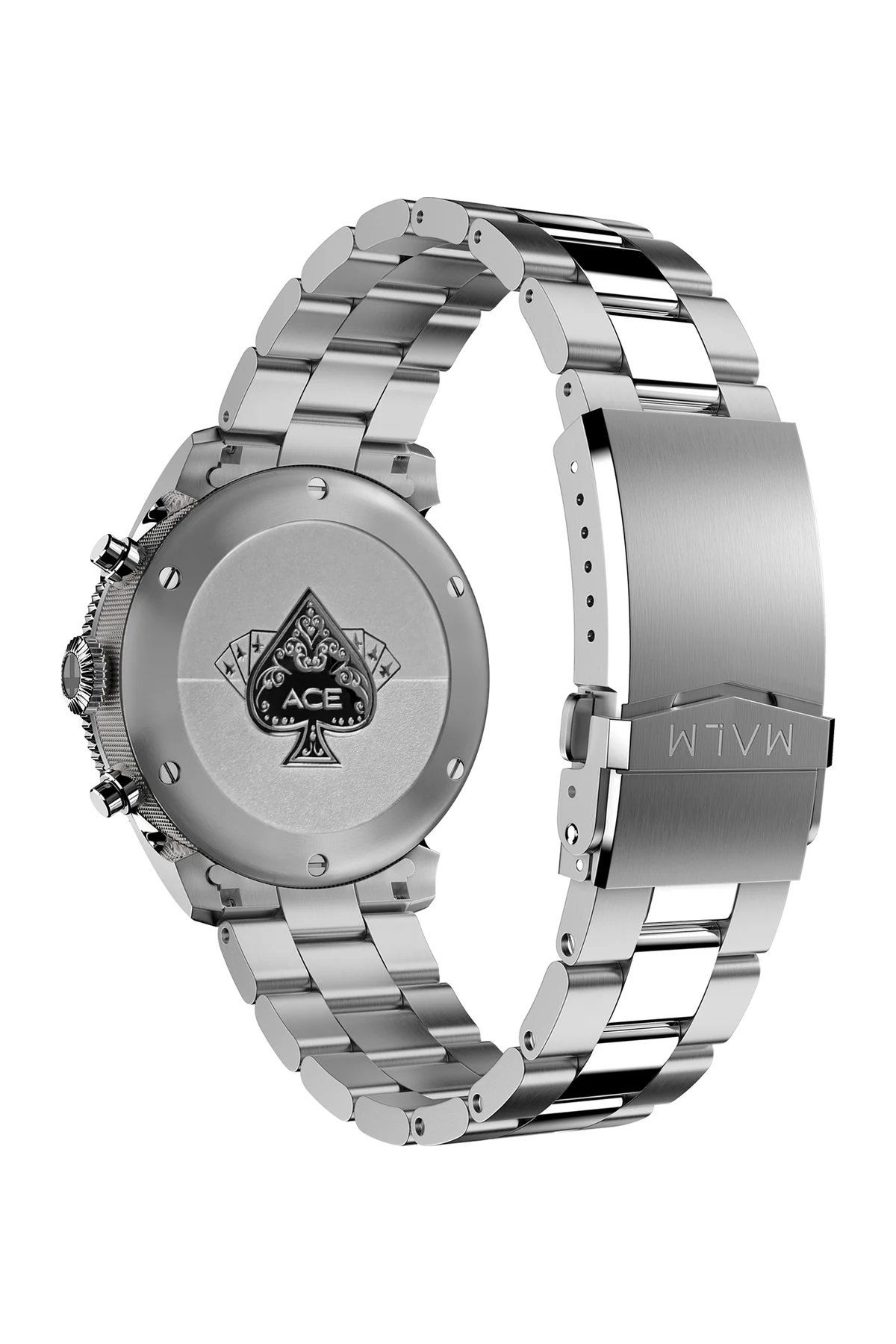 MALM ACE Black Silver Chronograph MW-ACE44bs - 3