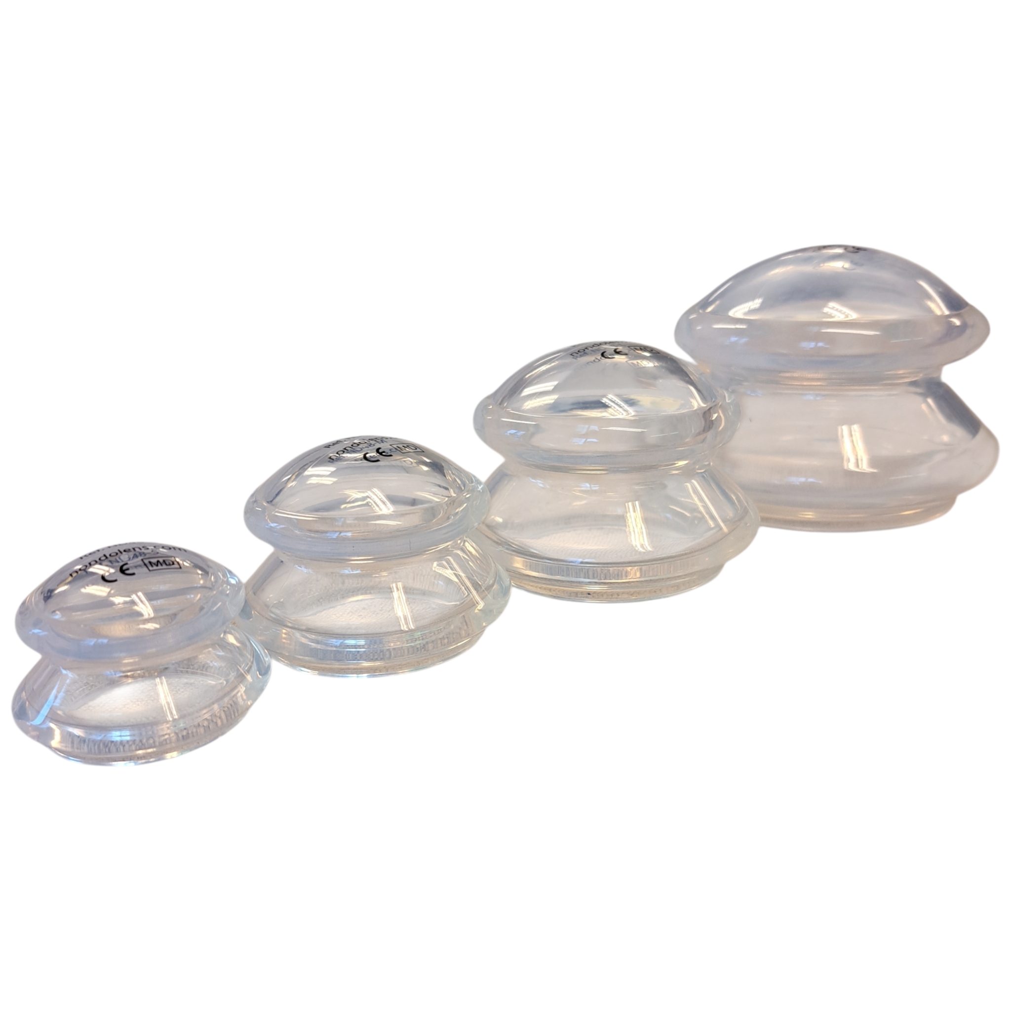 Silicone Cupping Jars - transparent (4 per pack) - 3