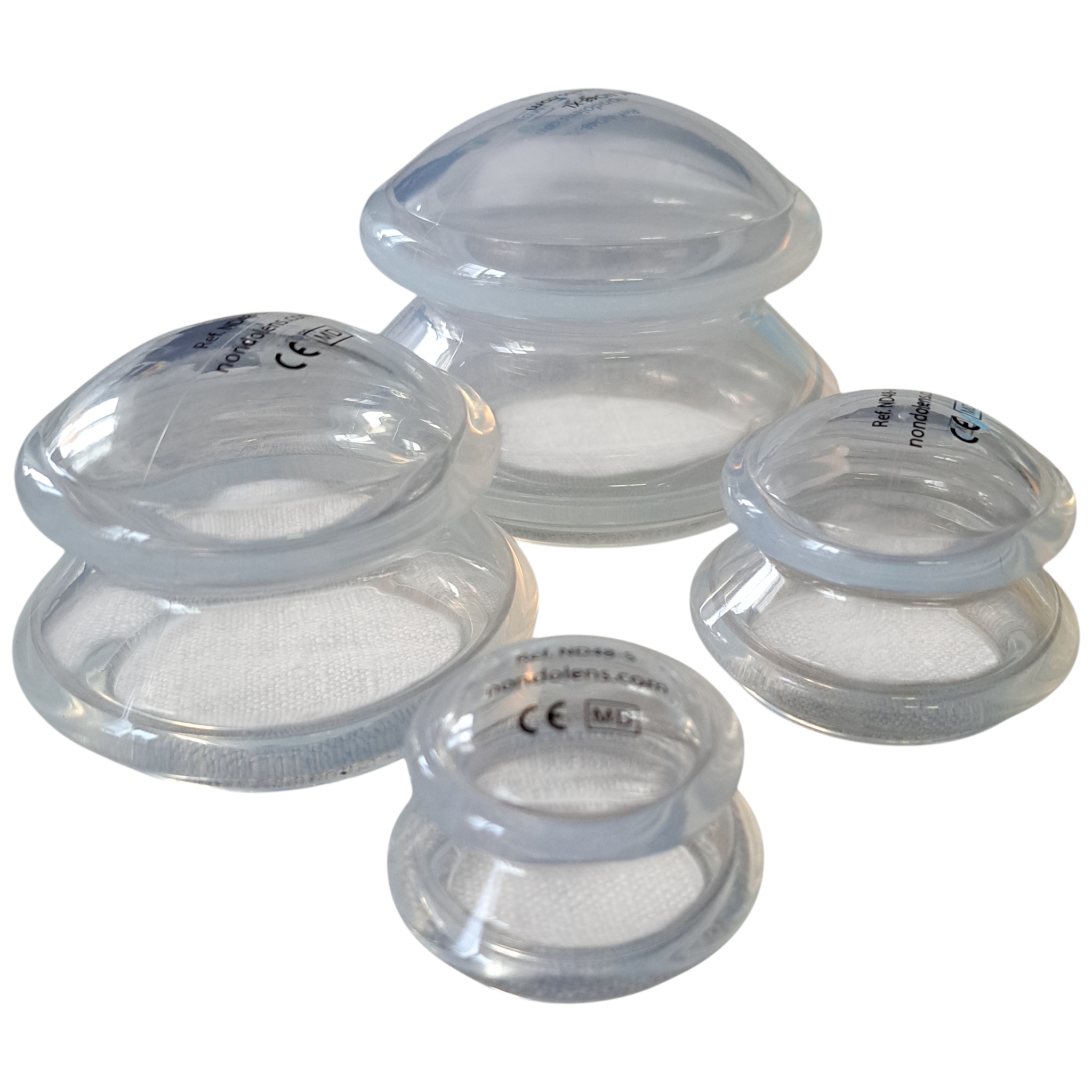 Silicone Cupping Jars - transparent (4 per pack) - 4