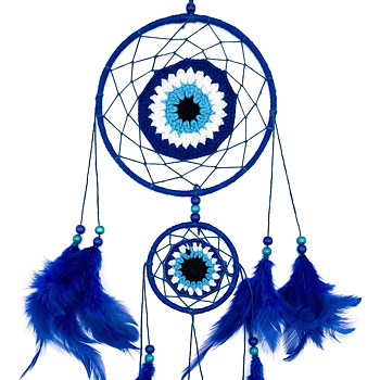 Drömfångare med Nazar-motiv – ±15x55cm