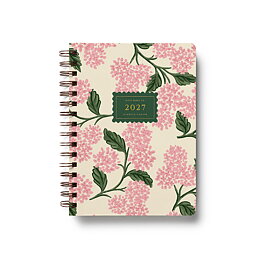 2027 Pink Hydrangea Softcover Spiral Planner
