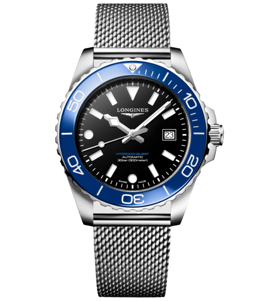 L3.788.4.90.6 Longines Hydroconquest 42 blå och svart
