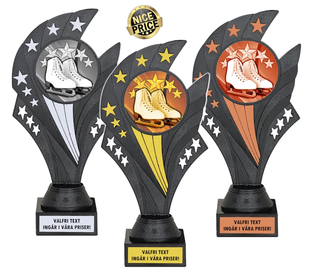 Pokal Black Nova Konståkning, inklusive gravyr!