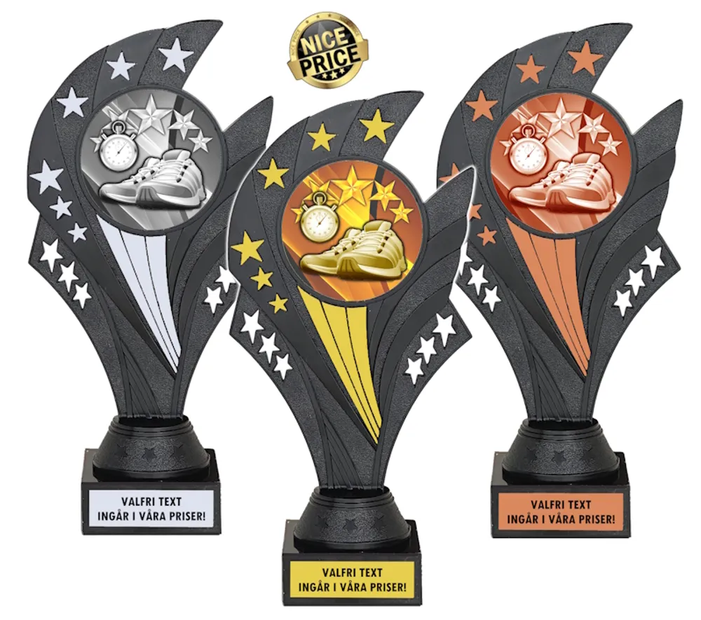 Pokal Black Nova Löpning, inklusive gravyr!