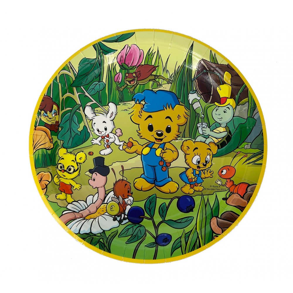 Papperstallrik Bamse 8-pack - 3