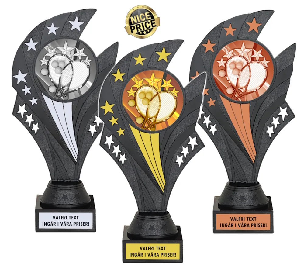 Pokal Black Nova Tennis, inklusive gravyr!