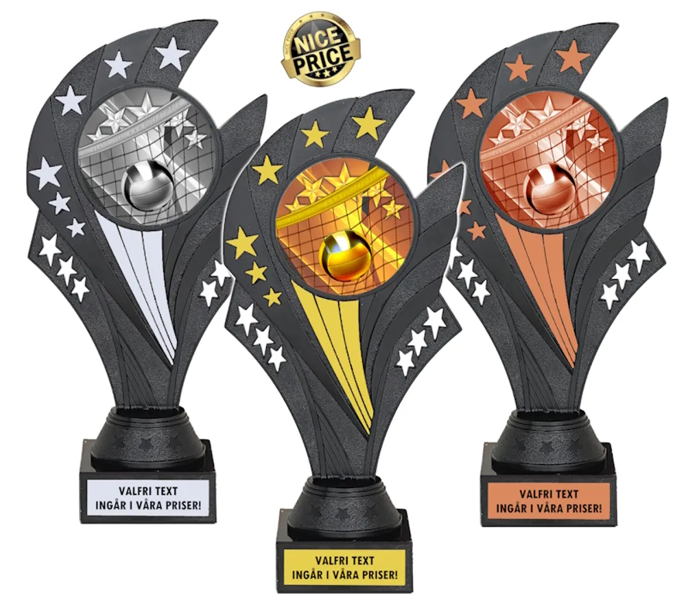 Pokal Black Nova Volleyboll, inklusive gravyr!