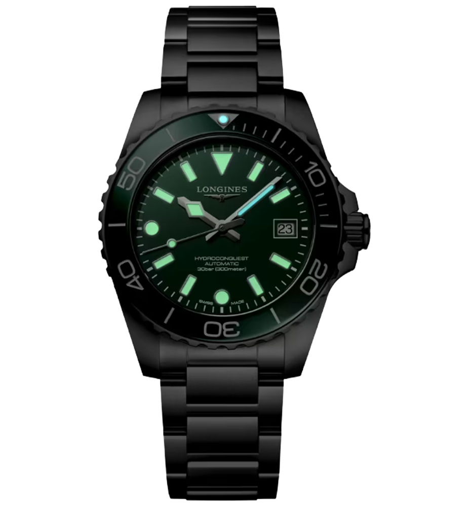 L3.779.4.06.6 Longines Hydroconquest 39 grön