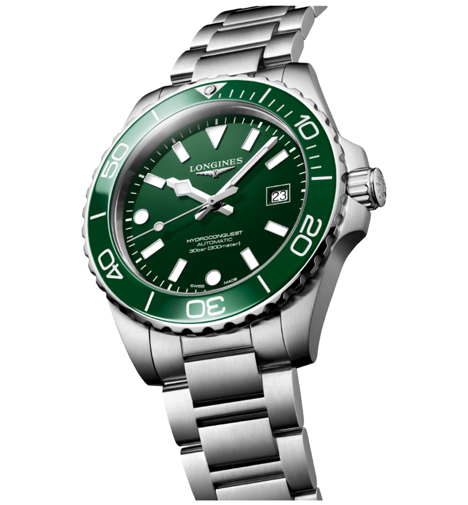 L3.779.4.06.6 Longines Hydroconquest 39 grön