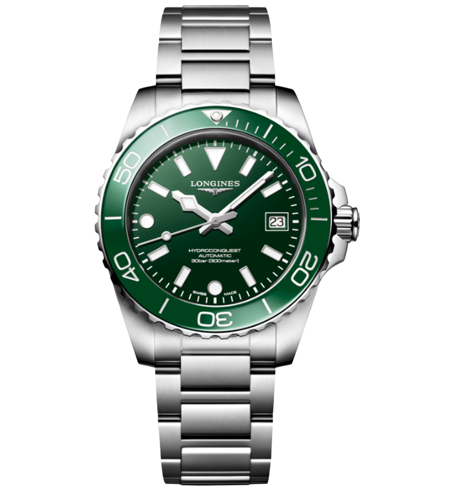 L3.779.4.06.6 Longines Hydroconquest 39 grön