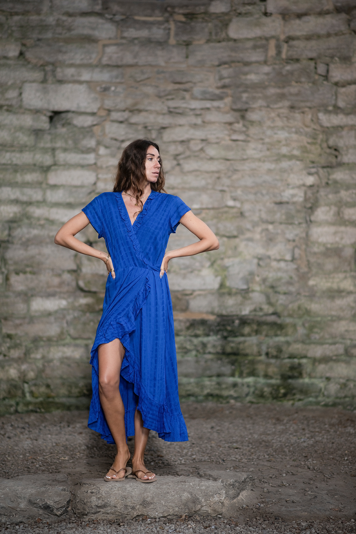 Long Wrap Dress - 3