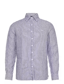 SEBAGO Striped Linen Blend Shirt