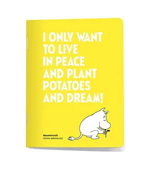 Mumin mini anteckningsbok - I only want to live in peace