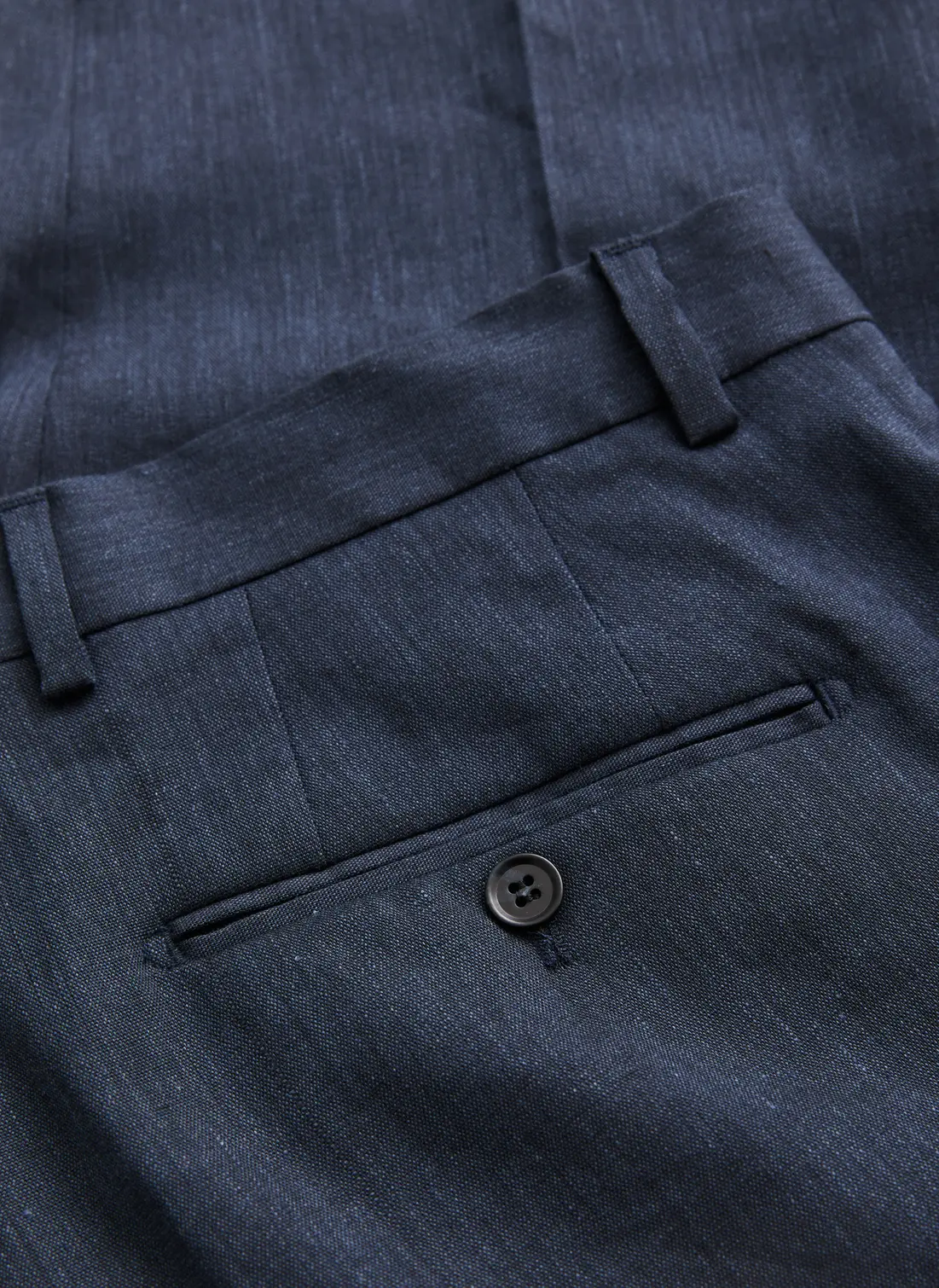 Morris - Jack Linen Suit Trs - Navy - 3