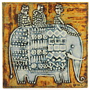 Lisa Larson (Unik 1961) Exceptional Elephant Wall Plaque 23 cm <Studio Production> (5)