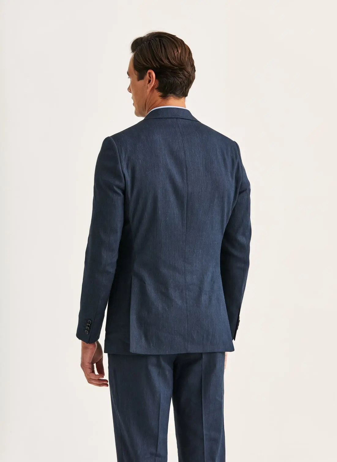 Morris - Linen Suit Jkt - Navy - 2