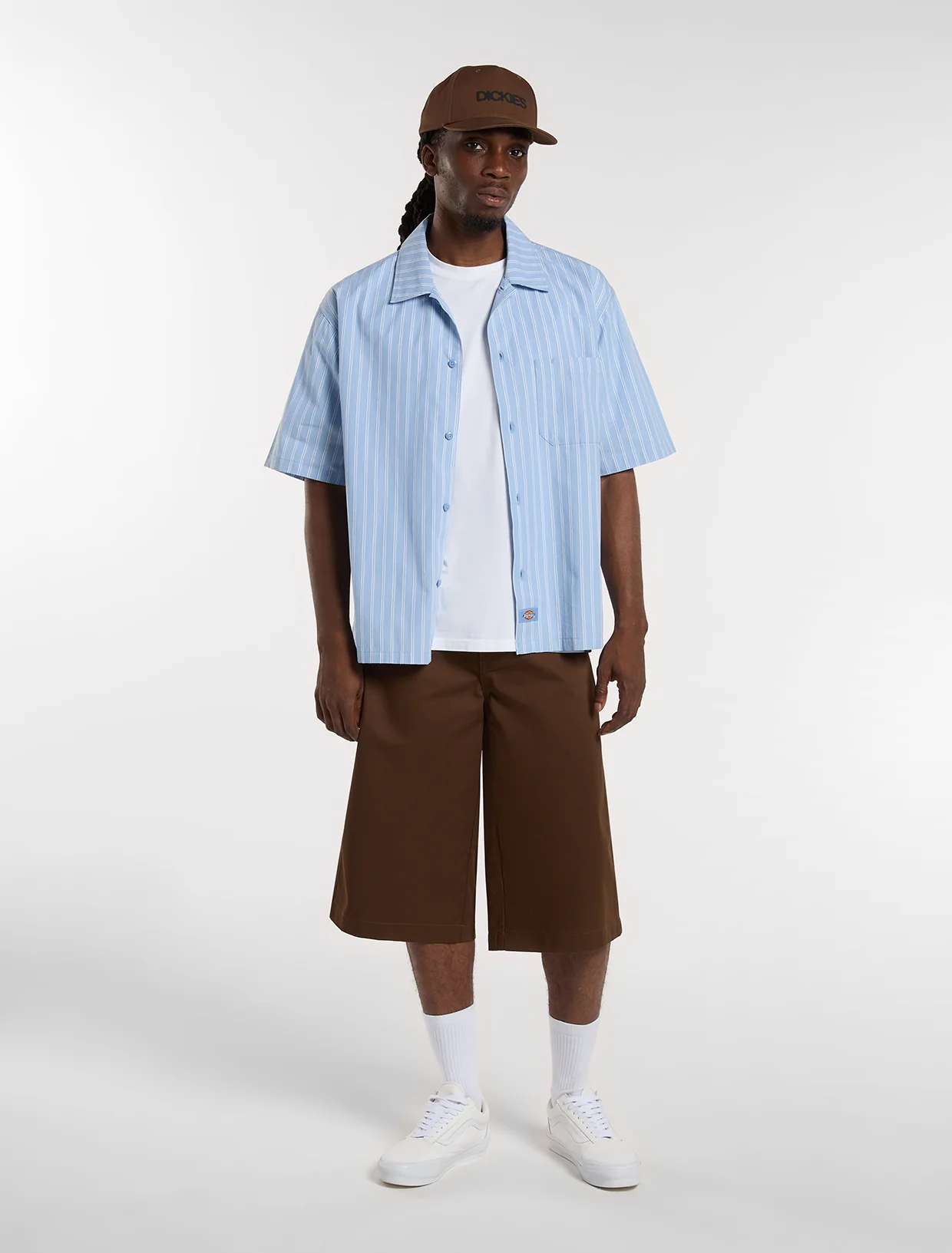 Dickies Venedocia Kortärmad Randig Skjorta  Endless Sky - 3