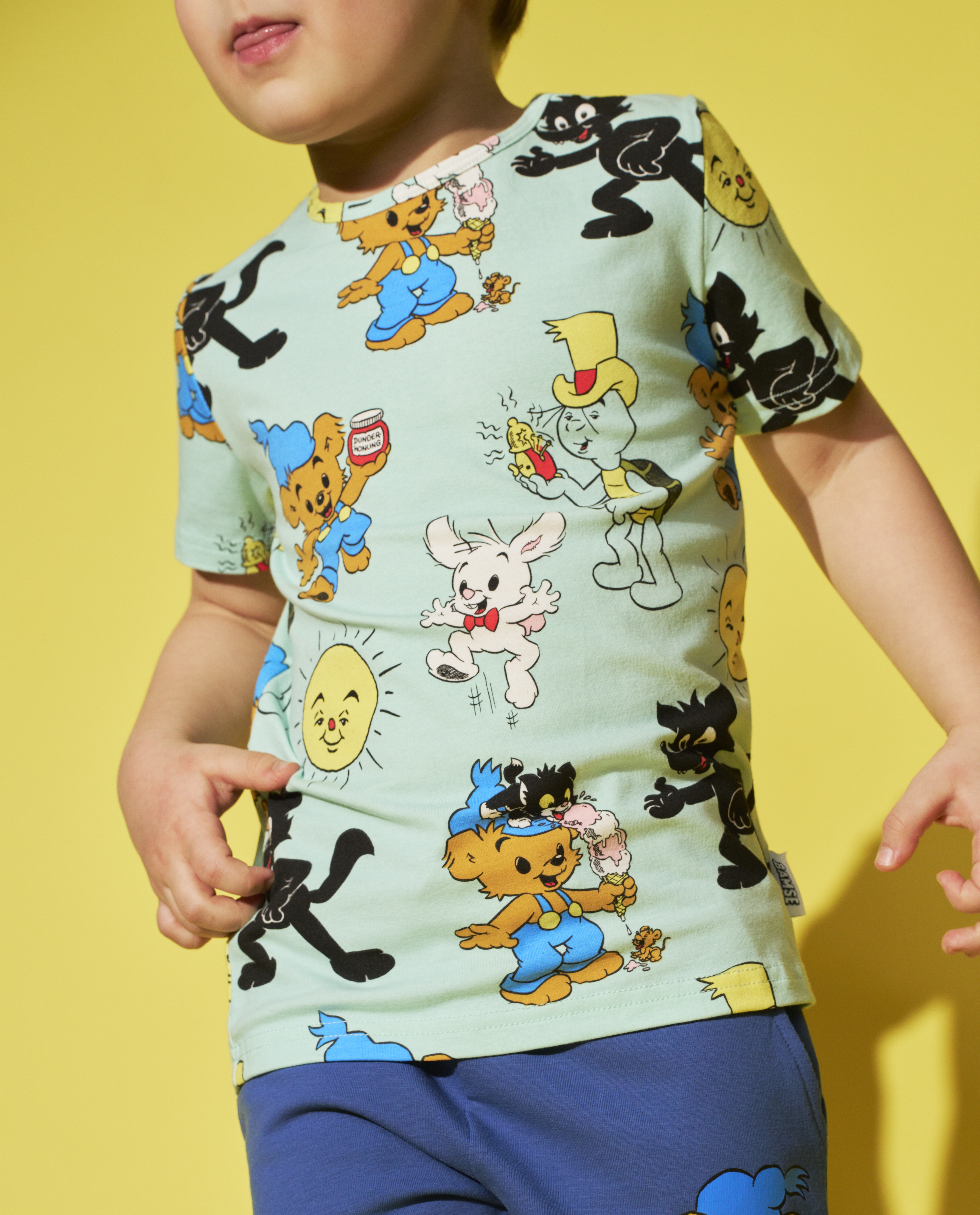 T-shirt Bamse kompisar - Mint - 3