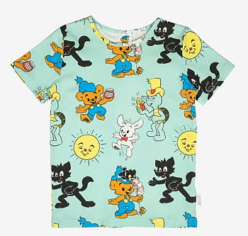 T-shirt Bamse kompisar - Mint