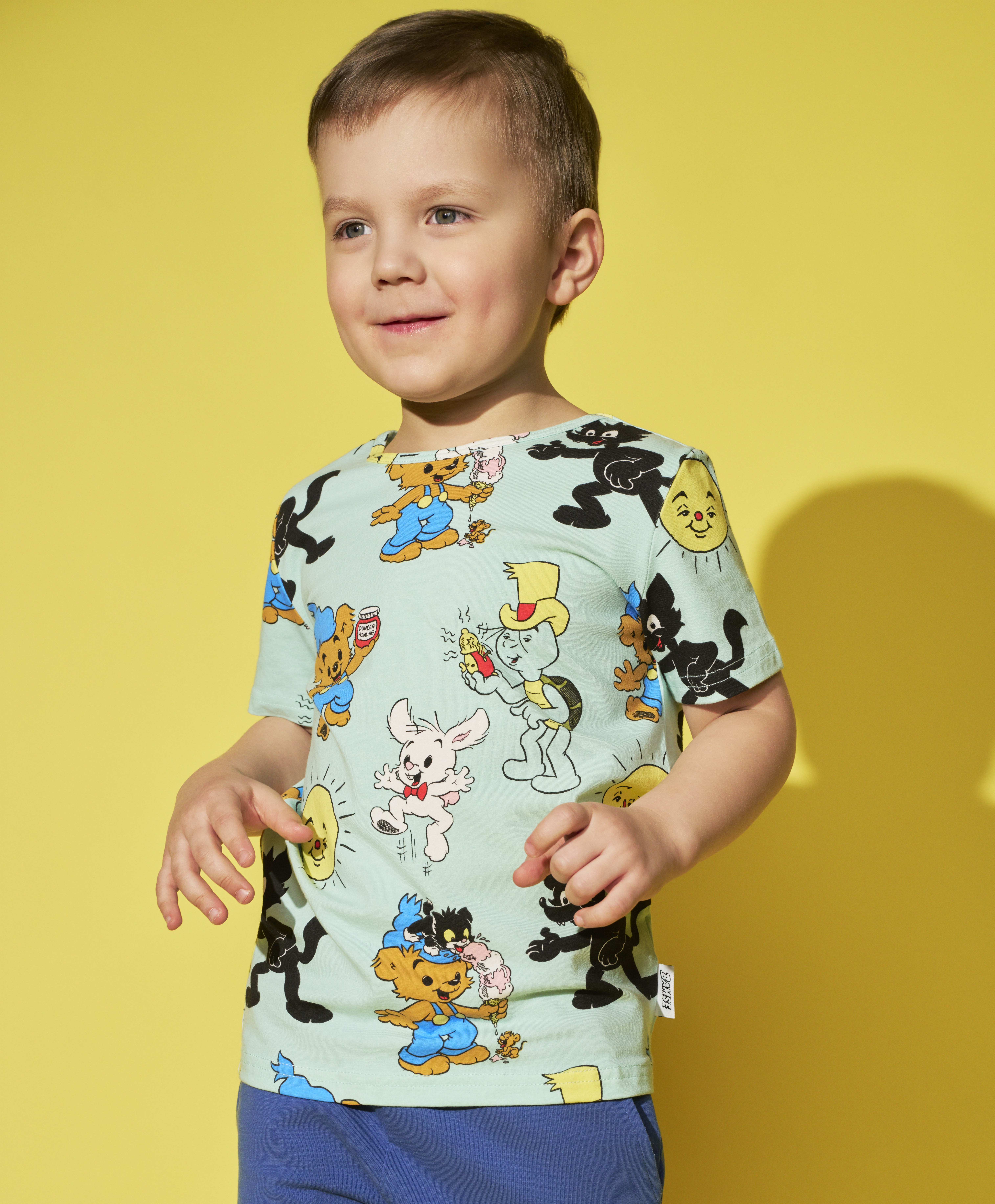 T-shirt Bamse kompisar - Mint