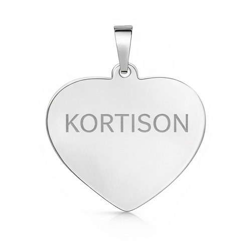 Kortinson sydän korut suuri Sterling Silver