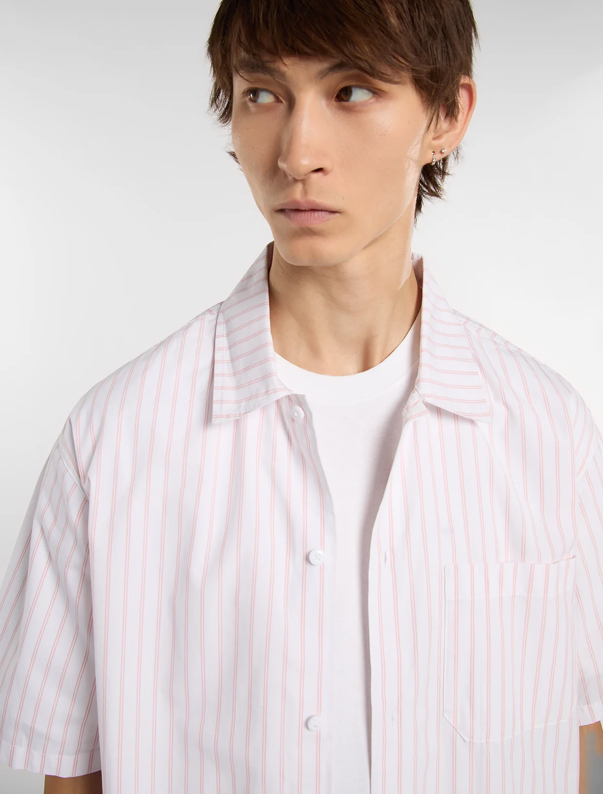 Dickies Venedocia Kortärmad Randig Skjorta  White - 4