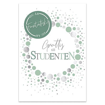 Kort dubbelt - Grattis till studenten