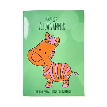 Målarbok -Våra vilda vänner