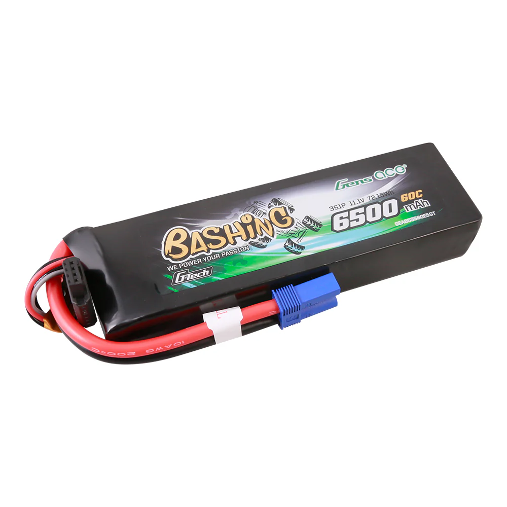 GensAce GEA653S60E5GT G-Tech 6500mAh 11.1V 60C 3S Lipo Battery Pack with EC5-Bashing Series - 3