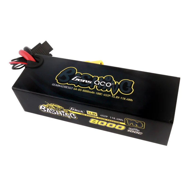 GensAce GEA8K4S10E5GT G-Tech 8000mAh 14.8V 100C 4S2P Lipo Battery Pack with EC5-Bashing Series - 3