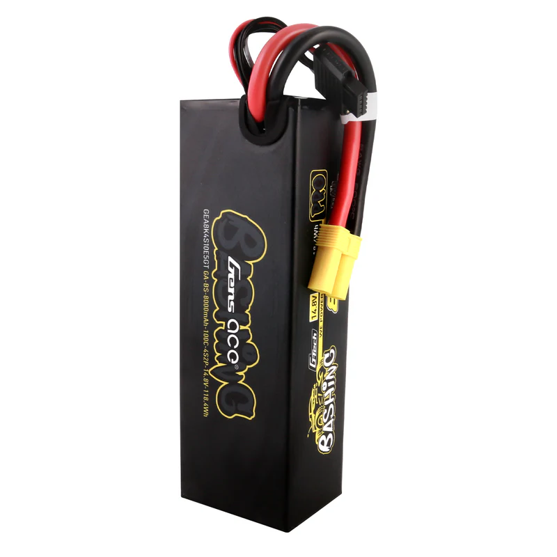 GensAce GEA8K4S10E5GT G-Tech 8000mAh 14.8V 100C 4S2P Lipo Battery Pack with EC5-Bashing Series - 4