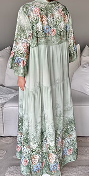 Soulful Klänning Milano Flower Grön