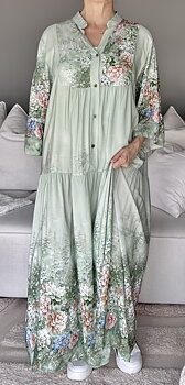 Soulful Klänning Milano Flower Grön