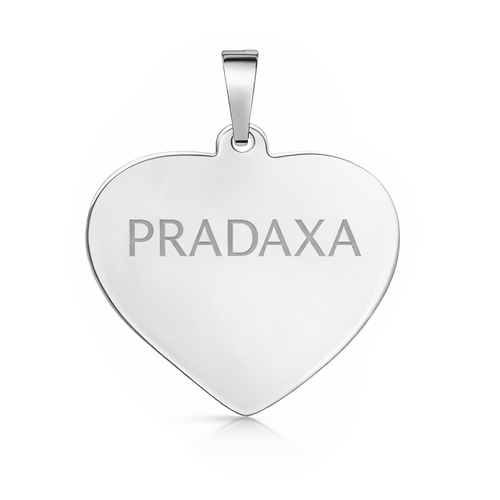 Pradaxa sydän korut suuri Sterling Silver