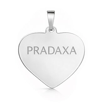 Pradaxa sydän korut suuri Sterling Silver
